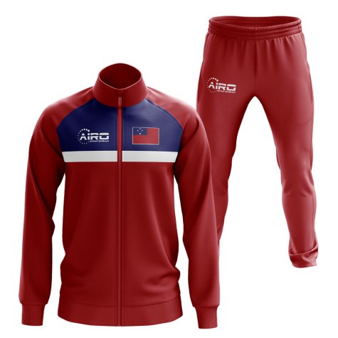 Samoa Concept Football Tracksuit (Red)