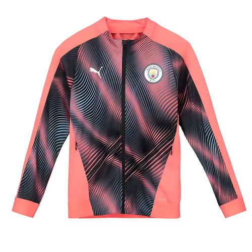 2019-2020 Manchester City Puma Stadium Jacket (Peach) - Kids  2019-2020 Manchester City Puma Stadium Jacket (Peach) - Kids