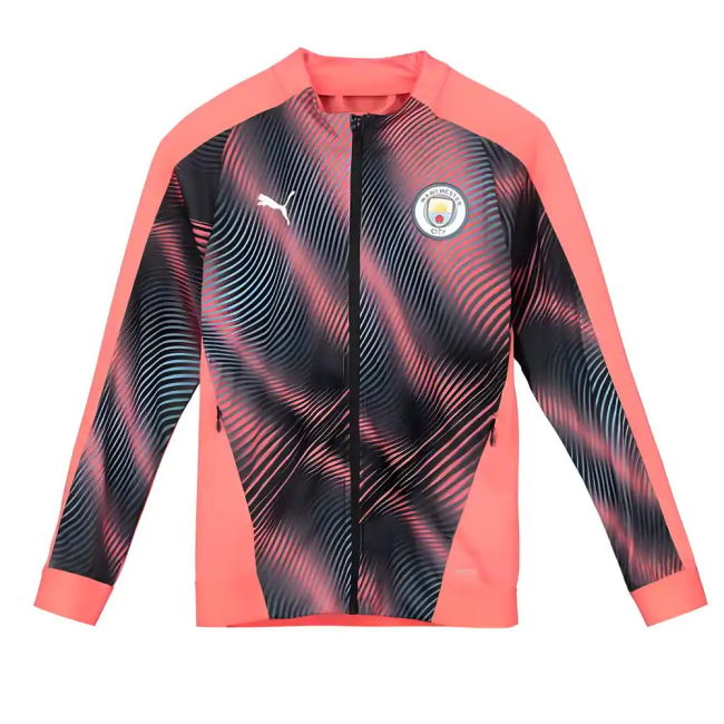 2019-2020 Manchester City Puma Stadium Jacket (Peach) - Kids