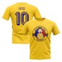 Gheorghe Hagi Romania Illustration T-Shirt (Yellow)