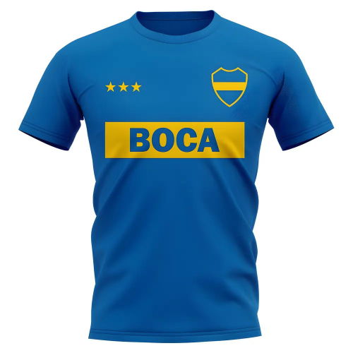 Boca Juniors Vintage Football T-Shirt (Blue)