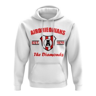Airdrie Established Football Hoody (White)