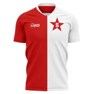 2020-2021 Slavia Prague Home Concept Football Shirt - Kids
