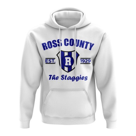 Ross County Established Football Hoody (White)