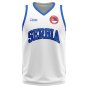 Serbia Home Concept Basketball Shirt