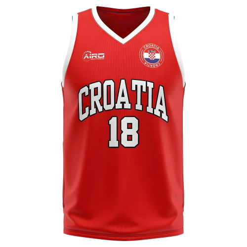 Croatia Home Concept Basketball Shirt  Croatia Home Concept Basketball Shirt