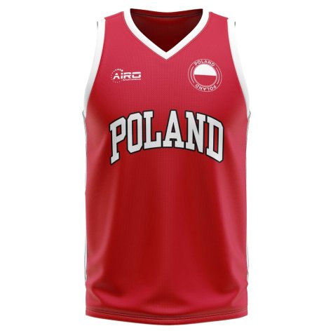 Poland Home Concept Basketball Shirt - Kids
