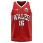 Wales Home Concept Basketball Shirt - Kids