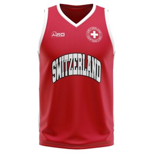 Switzerland Home Concept Basketball Shirt