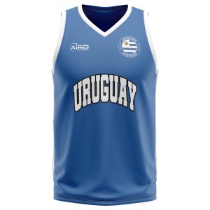 Uruguay Home Concept Basketball Shirt