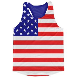 United States Flag Running Vest