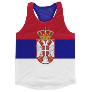 Serbia Flag Running Vest