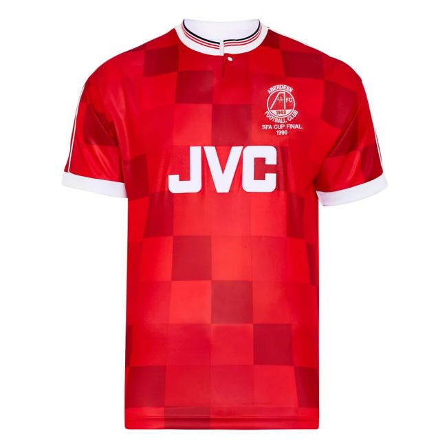 Score Draw Aberdeen 1990 Scottish Cup Final Retro Football Shirt