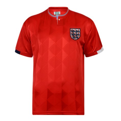 Score Draw England 1989 Away Retro Football Shirt