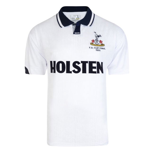 Score Draw Tottenham Hotspur 1991 FA Cup Final Retro Football Shirt
