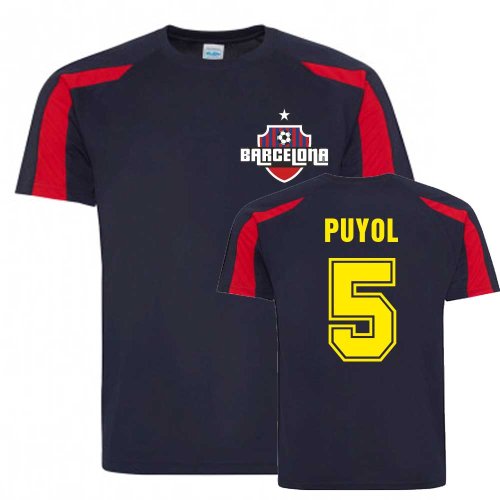 Carles Puyol Barcelona Sports Training Jersey (Navy)