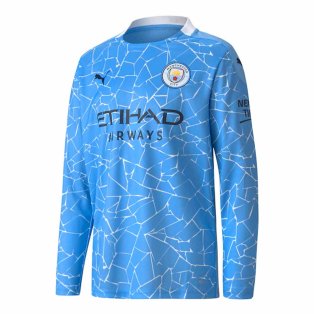2020 2021 Manchester City Puma Home Long Sleeve Shirt Kids 75706401 Uksoccershop