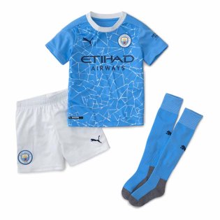 Blue Manchester City LS Mini Cityzen Pyjama Set Boys 