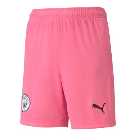 2020-2021 Man City Away Goalkeeper Shorts (Pink) - Kids