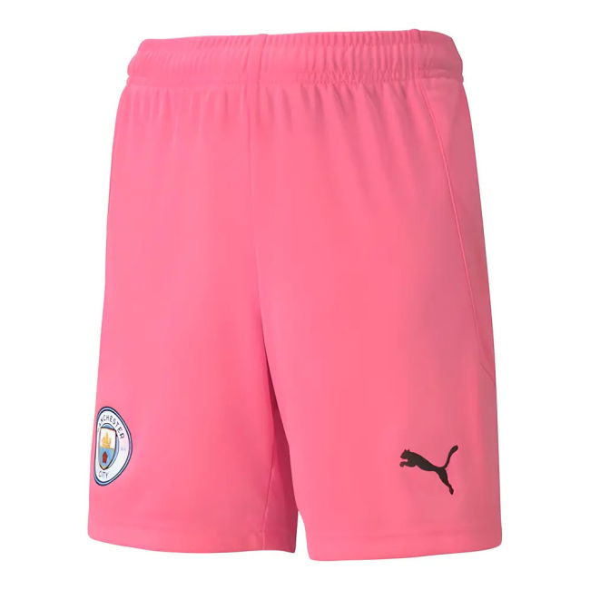 2020-2021 Man City Away Goalkeeper Shorts (Pink) - Kids