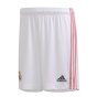 2020-2021 Real Madrid Adidas Home Shorts (White) - Kids