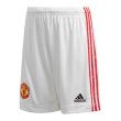 2020-2021 Man Utd Adidas Home Shorts (White)
