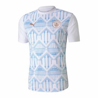2020-2021 Manchester City Puma Stadium Jersey (White) - Kids