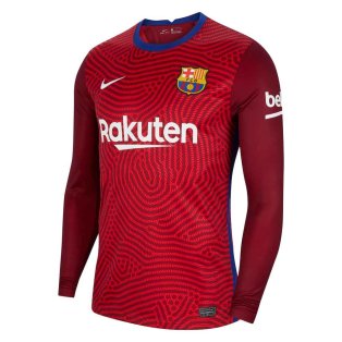 2020-2021 Barcelona Away Goalkeeper Shirt (Red)