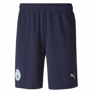 2020-2021 Manchester City Third Football Shorts (Navy)