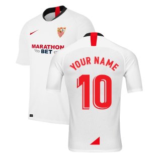 2019-2020 Sevilla Home Nike Football Shirt (Your Name)