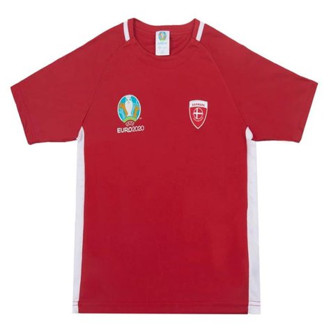 Denmark 2021 Polyester T-Shirt (Red) - Kids