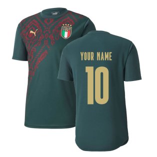 2019-2020 Italy Puma Stadium Jersey (Pine) (Your Name)