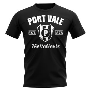 Port Vale Established Football T-Shirt (Black)