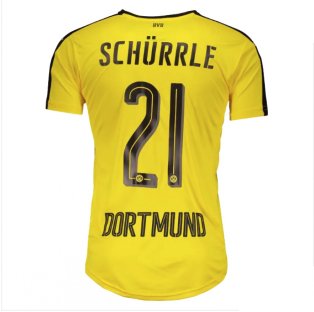 Borussia Dortmund 2016-17 Home Shirt Schurrle #21 ((Fair) M)