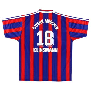 Bayern Munich 1995-97 Home Shirt #18 Klinsmann ((Good) S)
