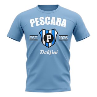 Pescara Established Football T-Shirt (Sky)