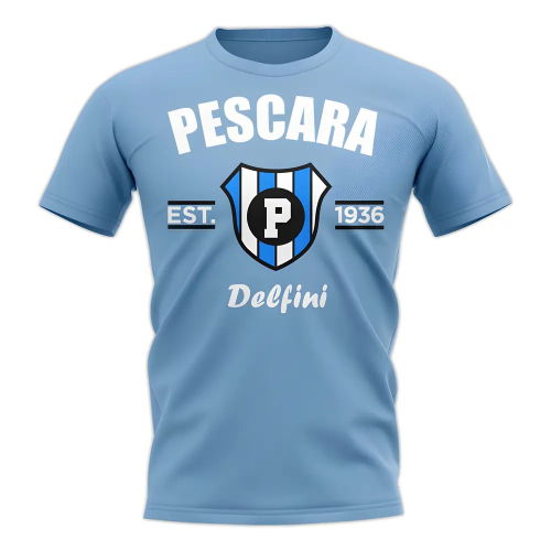 Pescara Established Football T-Shirt (Sky)