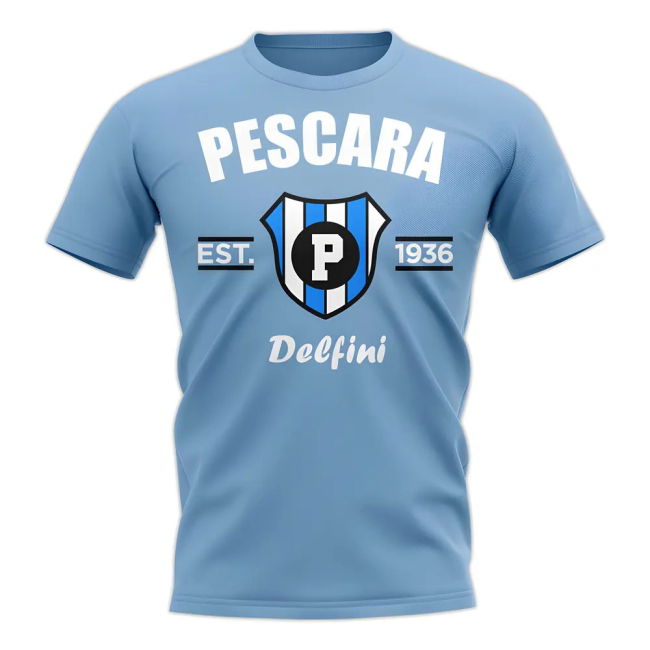 Pescara Established Football T-Shirt (Sky)