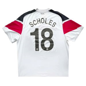 Manchester United 2010-11 Away Shirt (Scholes 18 Champions League Final) ((Very Good) XL)
