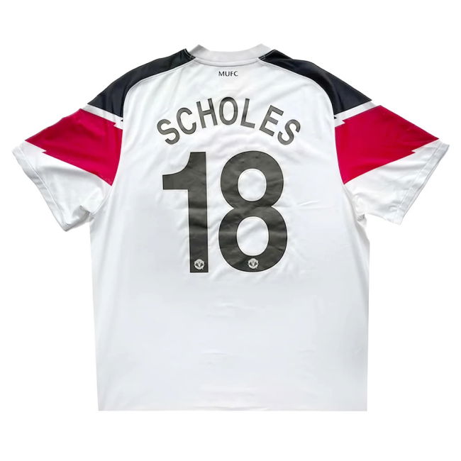 Manchester United 2010-11 Away Shirt (Scholes 18 Champions League Final) ((Very Good) XL)