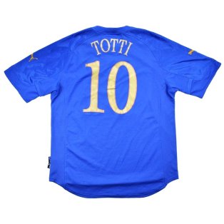 Italy 2004 Home Shirt (Totti 10) ((Very Good) S)