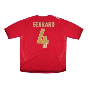 England 2006-08 Away Shirt (Gerrard 4) ((Excellent) XXL)