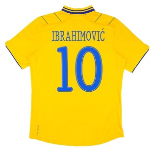 Sweden 2012-13 Home Shirt (Ibrahimovic 10) ((Excellent) S)