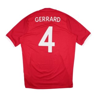 England 2009-10 Away Shirt (Gerrard #4) ((Very Good) L)