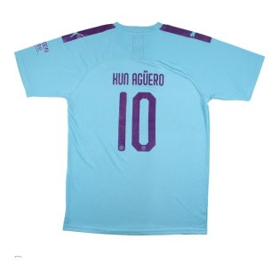 2019-2020 Manchester City Puma Home Football Shirt - Aguero 10 ((Very Good) L)