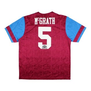 Aston Villa 1992 Home Shirt (McGrath #5) ((Excellent) XL)