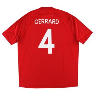 England 2010-11 Away Shirt (Gerrard #4) ((Excellent) XL)