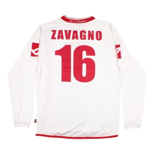 Ancona 2009-2010 Away Shirt LS (Zavagno #16) ((Very Good) XL)
