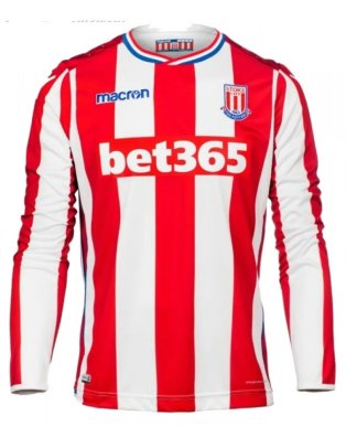 Stoke City 2017-18 Long Sleeve Home Shirt ((Excellent) 4XL)