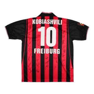 SC Freiburg 2001-02 Match Worn Home Shirt (Kobiashvili 10) XXL ( ((Very Good) XXL)